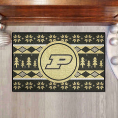 Purdue Boilermakers Holiday Sweater Starter Mat Accent Rug - 19in. x 30in. - Purdue