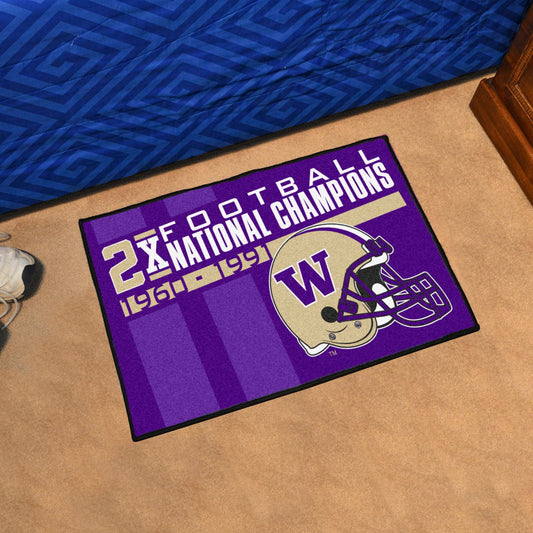 Washington Huskies Dynasty Starter Mat Accent Rug - 19in. x 30in.
