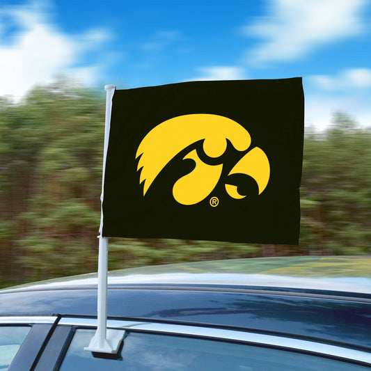 Iowa Hawkeyes Car Flag Large 1pc 11" x 14" - Iowa