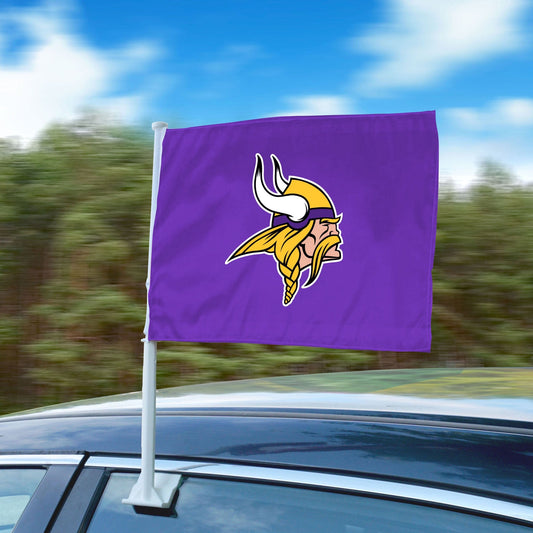 Minnesota Vikings Car Flag Large 1pc 11" x 14" - Minnesota Vikings