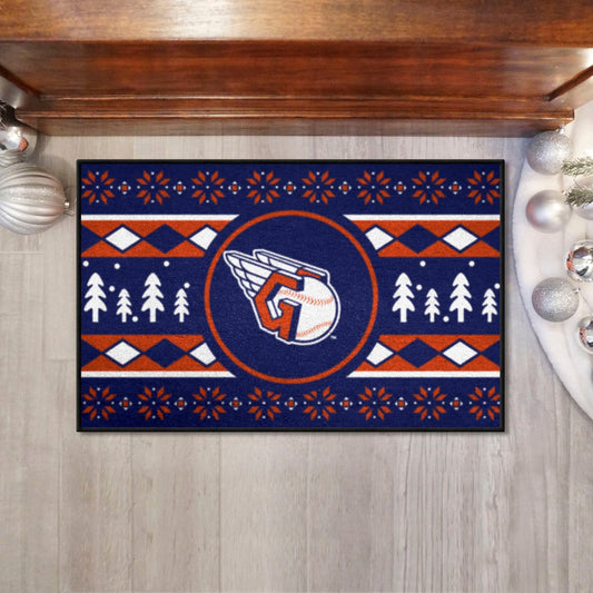 Cleveland Guardians Holiday Sweater Starter Mat Accent Rug - 19in. x 30in. - Cleveland Guardians
