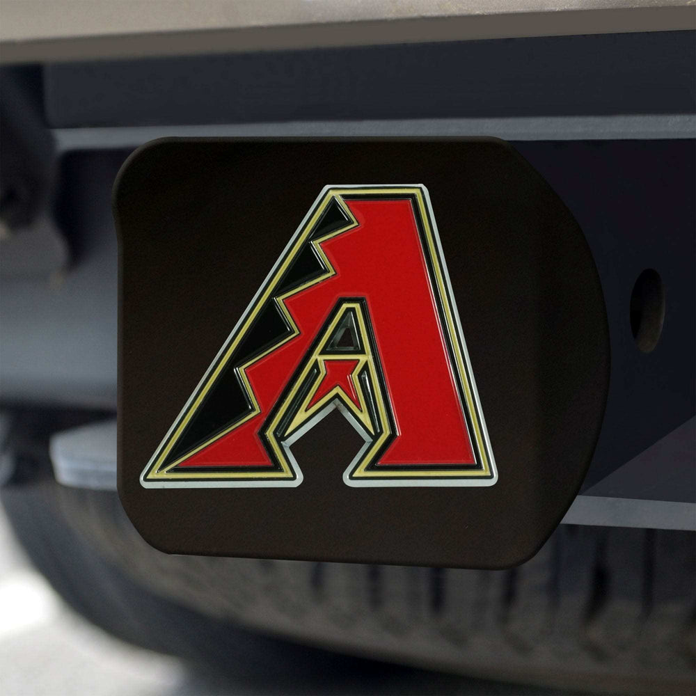 Arizona Diamondbacks Black Metal Hitch Cover - 3D Color Emblem - Arizona Diamondbacks - Flyclothing LLC