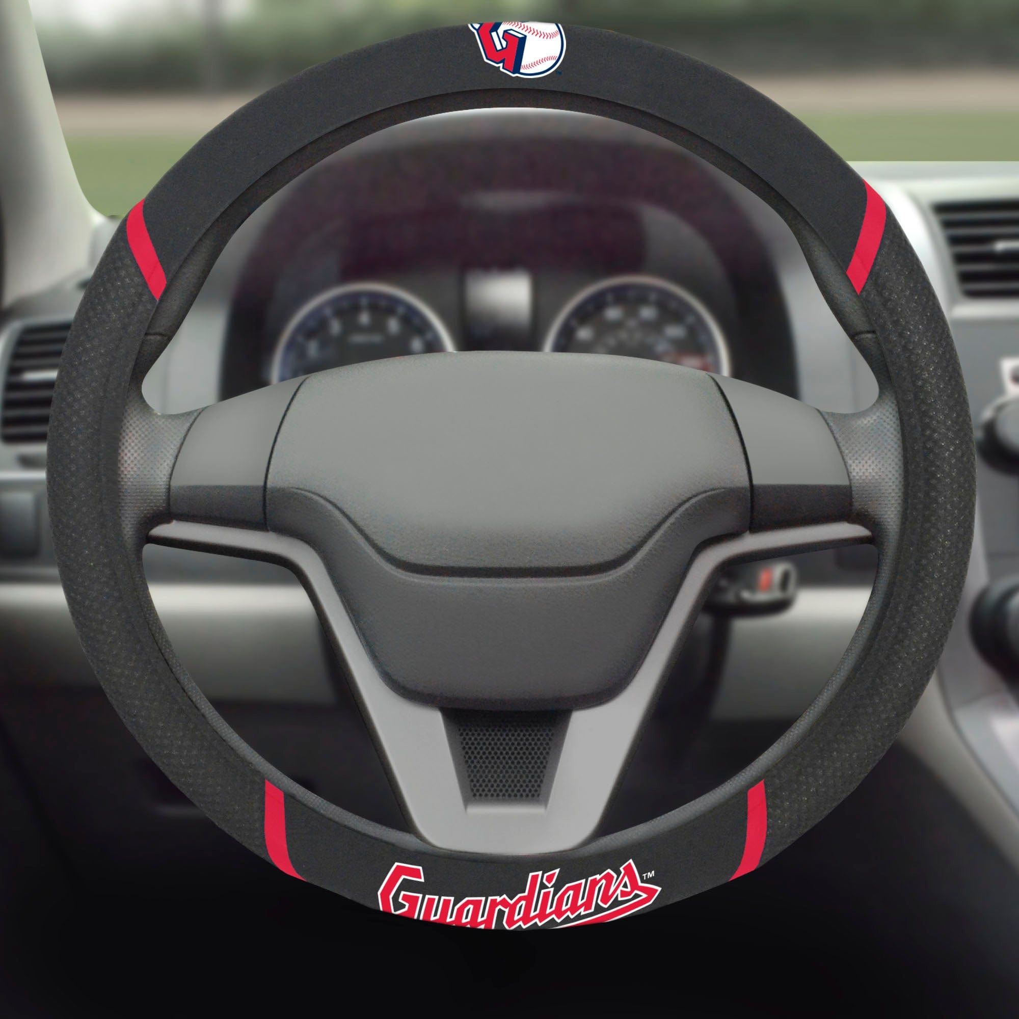 Cleveland Guardians Embroidered Steering Wheel Cover - Cleveland Guardians