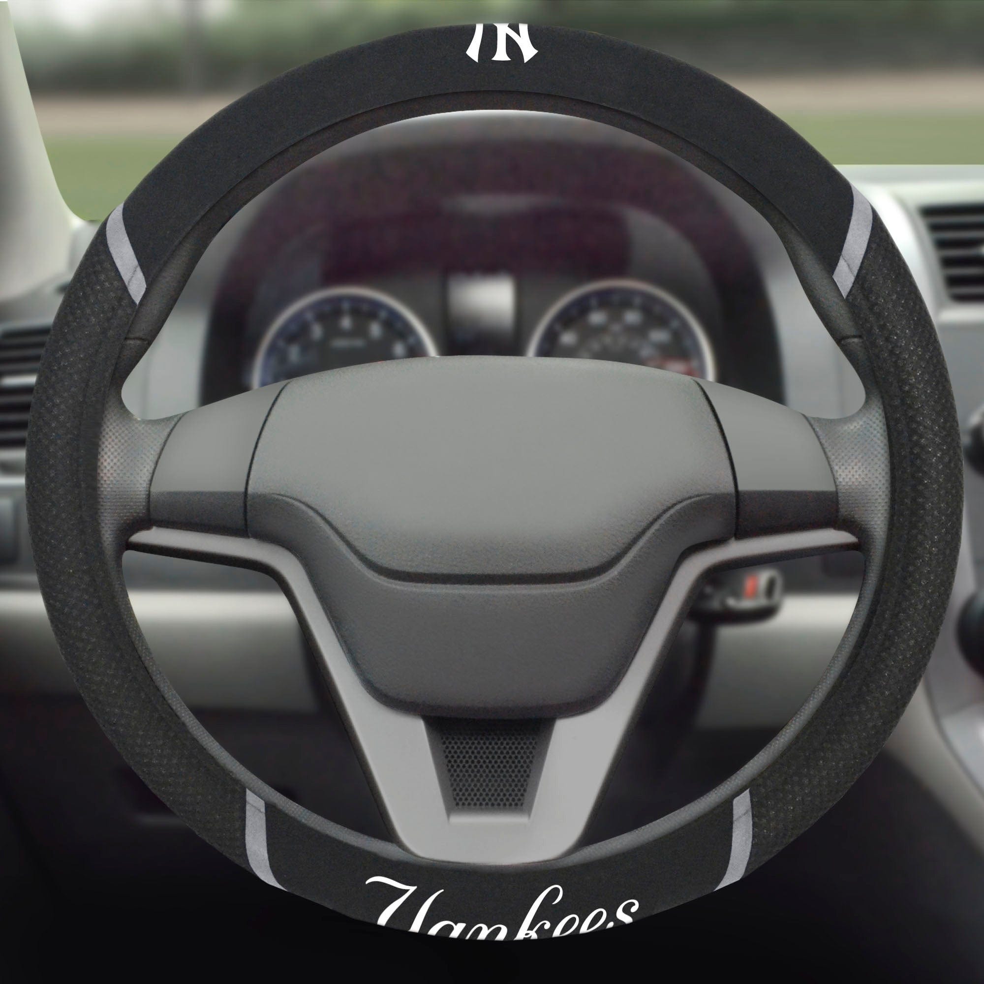 New York Yankees Embroidered Steering Wheel Cover - New York Yankees