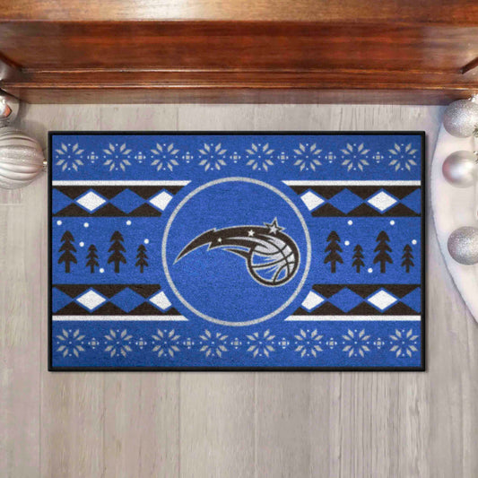 Orlando Magic Holiday Sweater Starter Mat Accent Rug - 19in. x 30in. - Orlando Magic