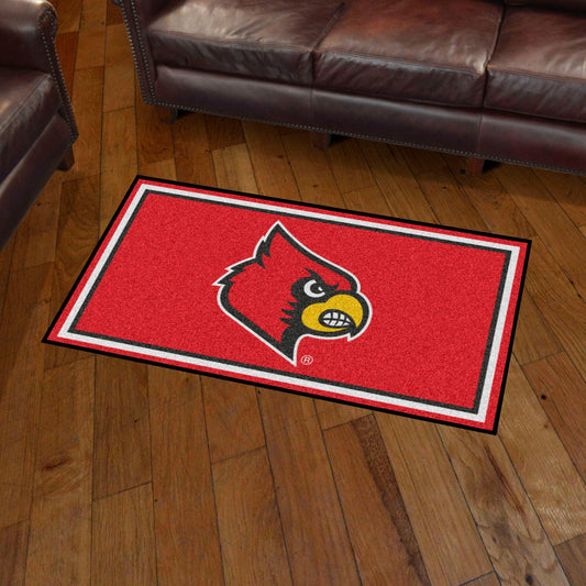 Louisville Cardinals 3ft. x 5ft. Plush Area Rug - Louisville