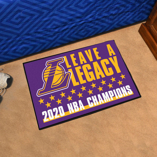 Los Angeles Lakers 2020 NBA Champions Starter Mat Accent Rug - 19in. x 30in. - Los Angeles Lakers