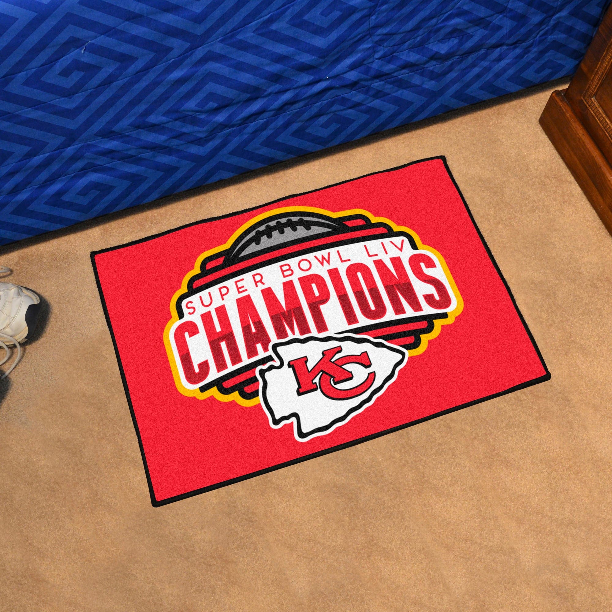 Kansas City Chiefs Dynasty Starter Mat Accent Rug - 19in. x 30in., 2020 Super Bowl LIV Champions - Kansas City Chiefs