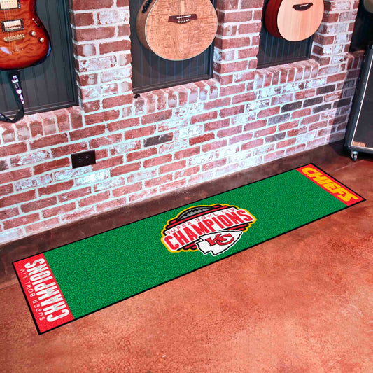 Kansas City Chiefs Putting Green Mat - 1.5ft. x 6ft., 2020 Super Bowl LIV Champions - Kansas City Chiefs
