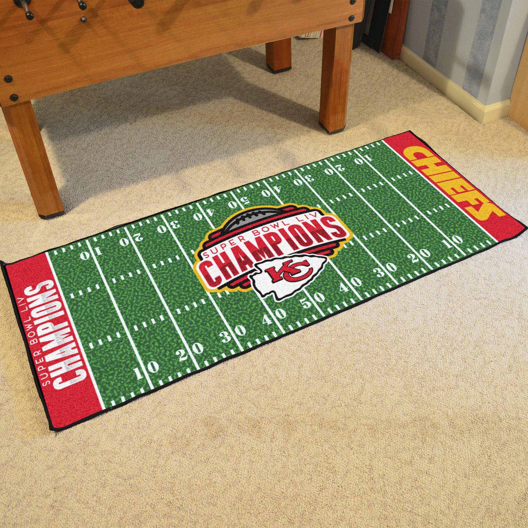 Kansas City Chiefs Football Field Runner 30" x 72" - Kansas City Chiefs