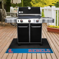 Ole Miss Rebels Vinyl Grill Mat - 26in. x 42in., Light Blue Alternate - Ole Miss