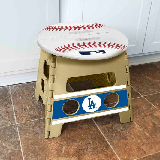 Los Angeles Dodgers Folding Step Stool - 13in. Rise - Los Angeles Dodgers