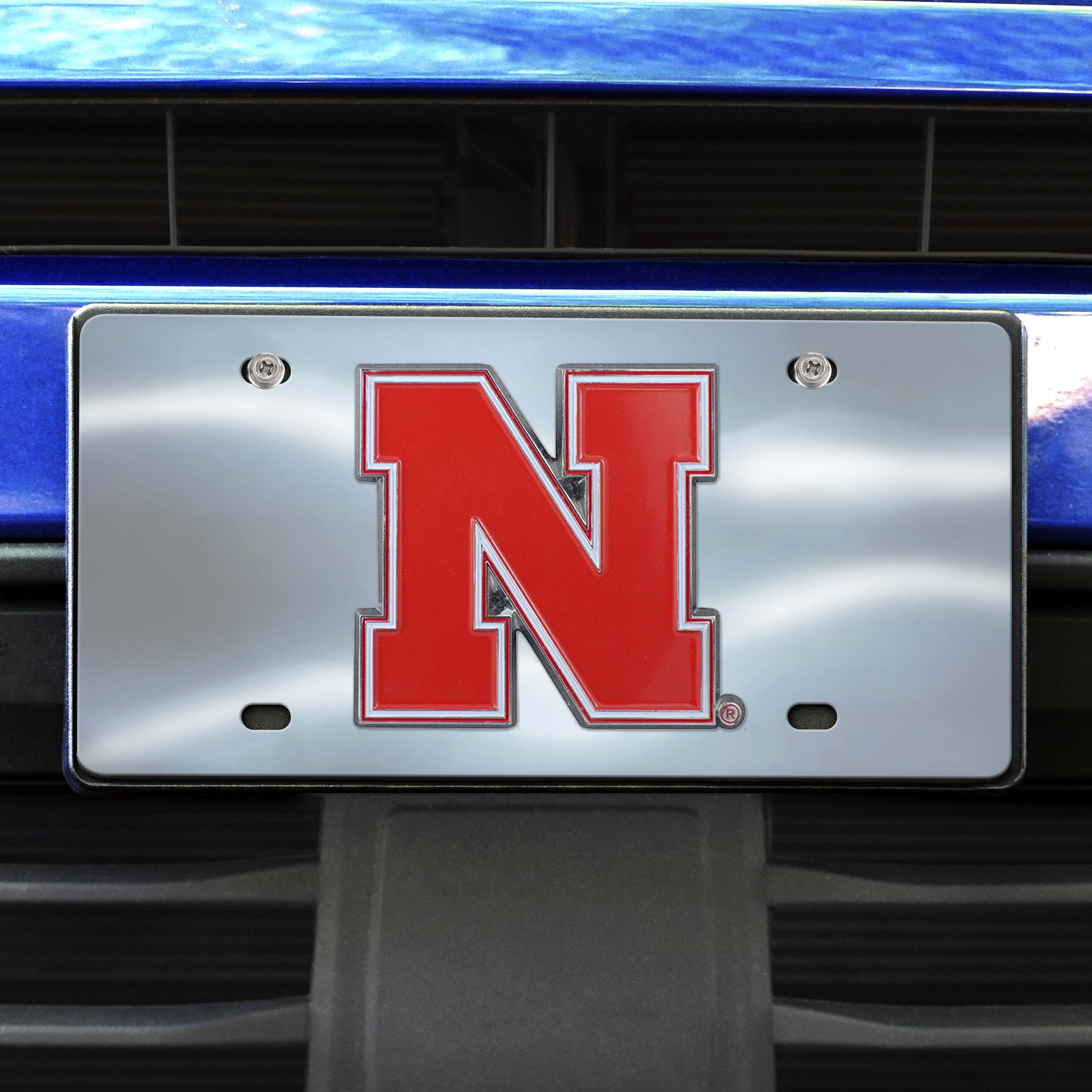 Nebraska Cornhuskers 3D Stainless Steel License Plate - Nebraska