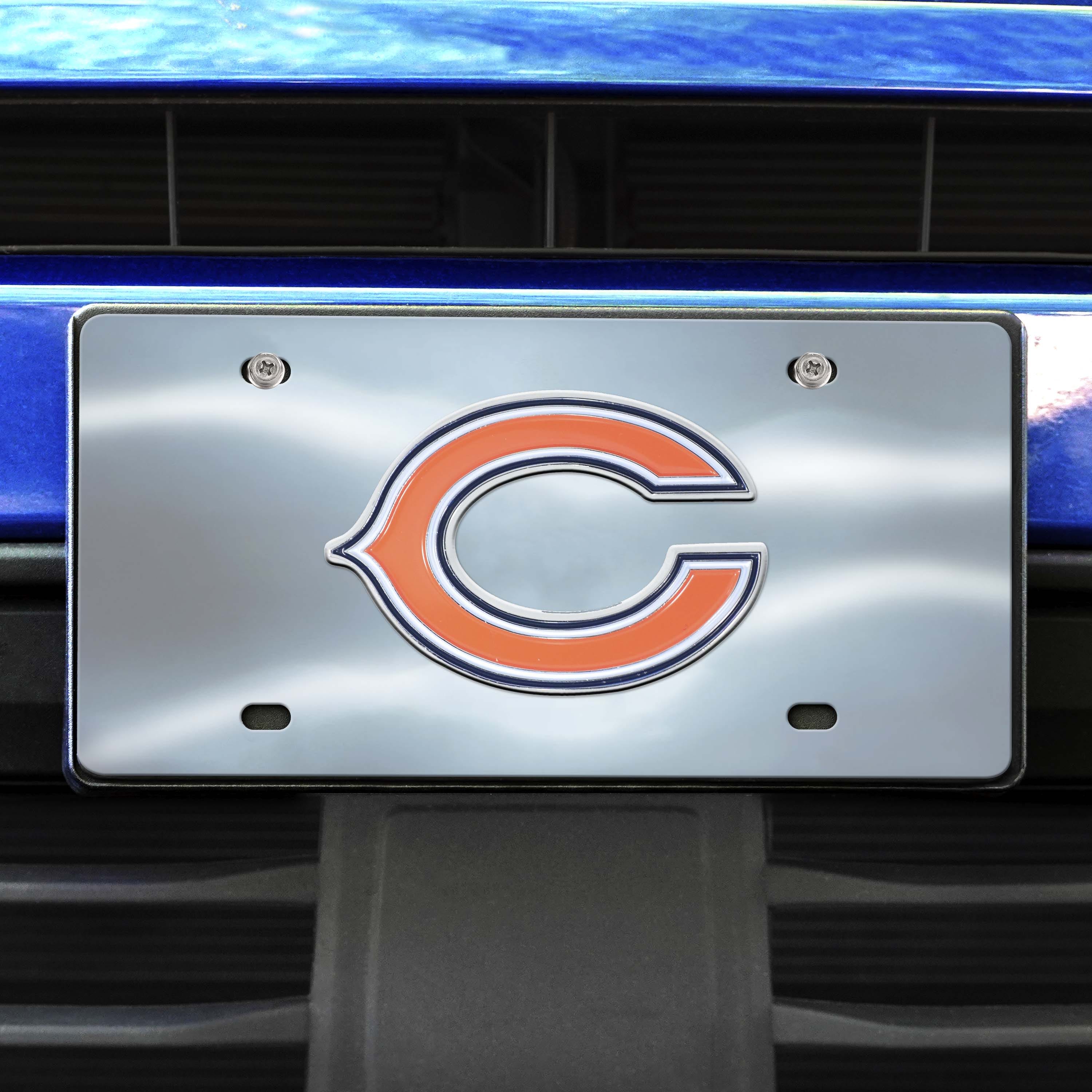 Chicago Bears 3D Stainless Steel License Plate - Chicago Bears