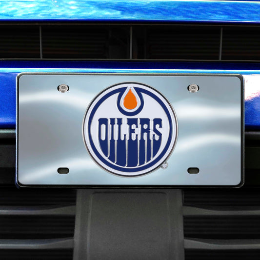 Edmonton Oilers 3D Stainless Steel License Plate - Edmonton Oilers