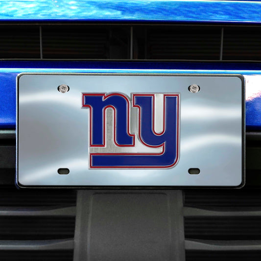 New York Giants 3D Stainless Steel License Plate - New York Giants