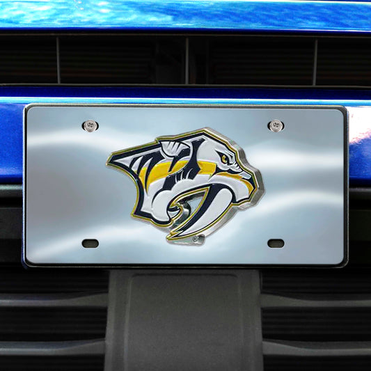 Nashville Predators 3D Stainless Steel License Plate - Nashville Predators