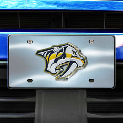 Nashville Predators 3D Stainless Steel License Plate - Nashville Predators