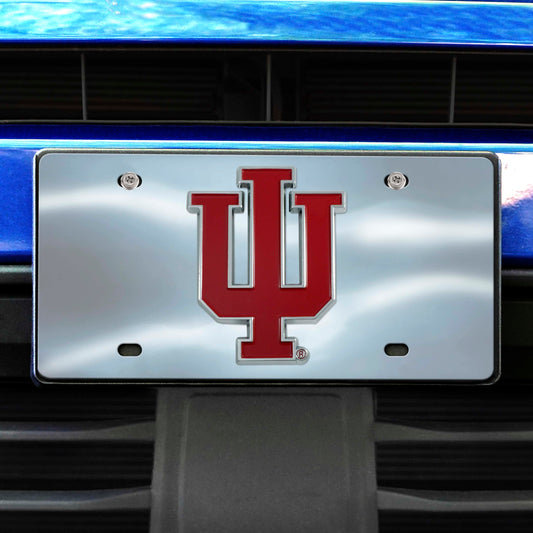 Indiana Hooisers 3D Stainless Steel License Plate - Indiana