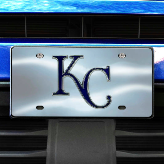 Kansas City Royals 3D Stainless Steel License Plate - Kansas City Royals