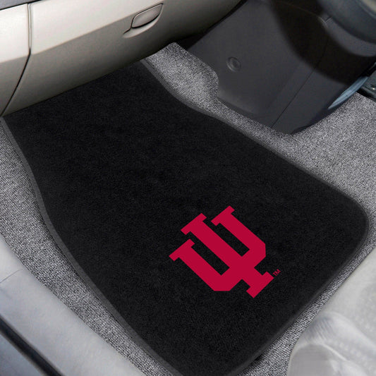 Indiana Hooisers Embroidered Car Mat Set - 2 Pieces - Indiana