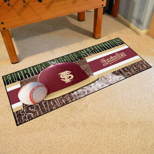 Florida State Seminoles Baseball Runner Rug - 30in. x 72in. - Florida State