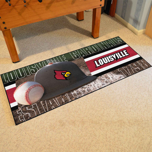 Louisville Cardinals Baseball Runner Rug - 30in. x 72in. - Louisville
