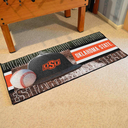 Oklahoma State Cowboys Baseball Runner Rug - 30in. x 72in. - Oklahoma State