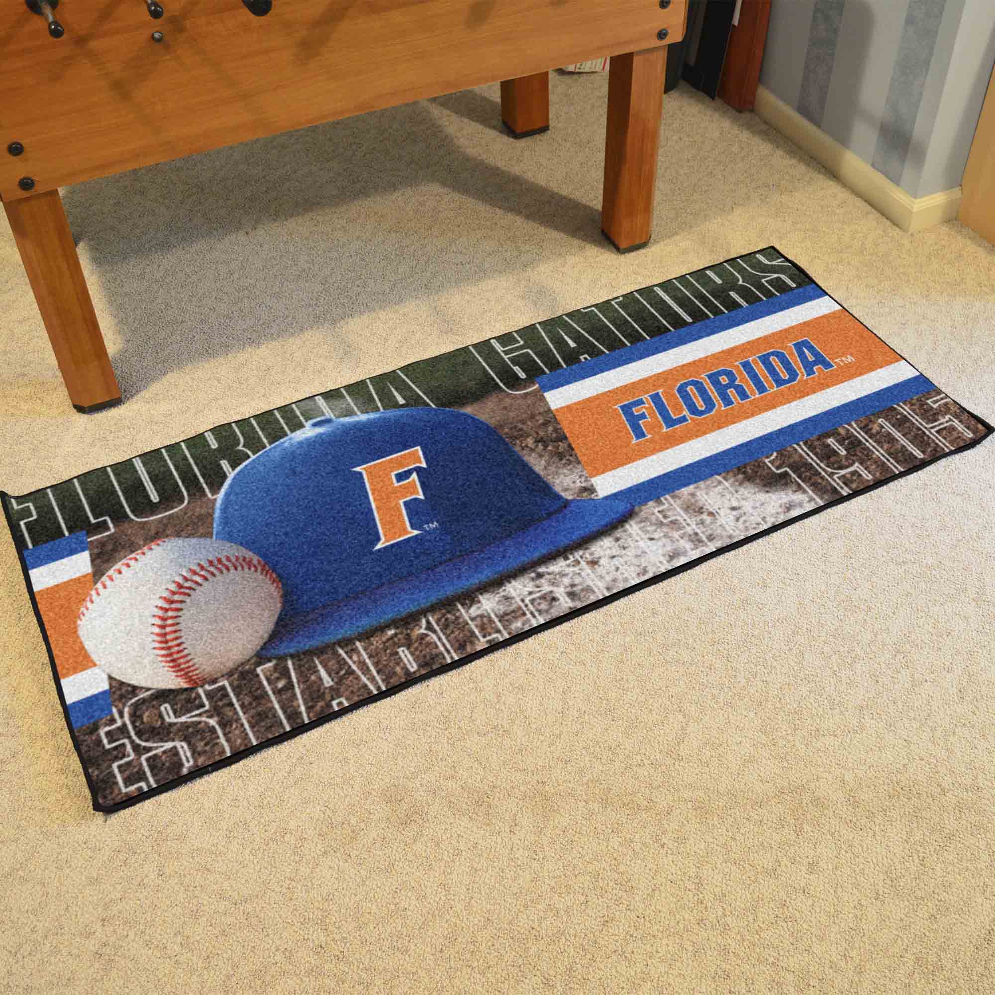 Florida Gators Baseball Runner Rug - 30in. x 72in. - Florida