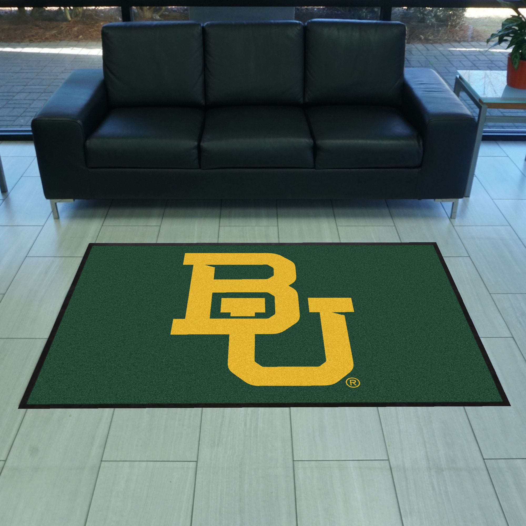 Baylor 4X6 High-Traffic Mat with Durable Rubber Backing - Landscape Orientation - Baylor