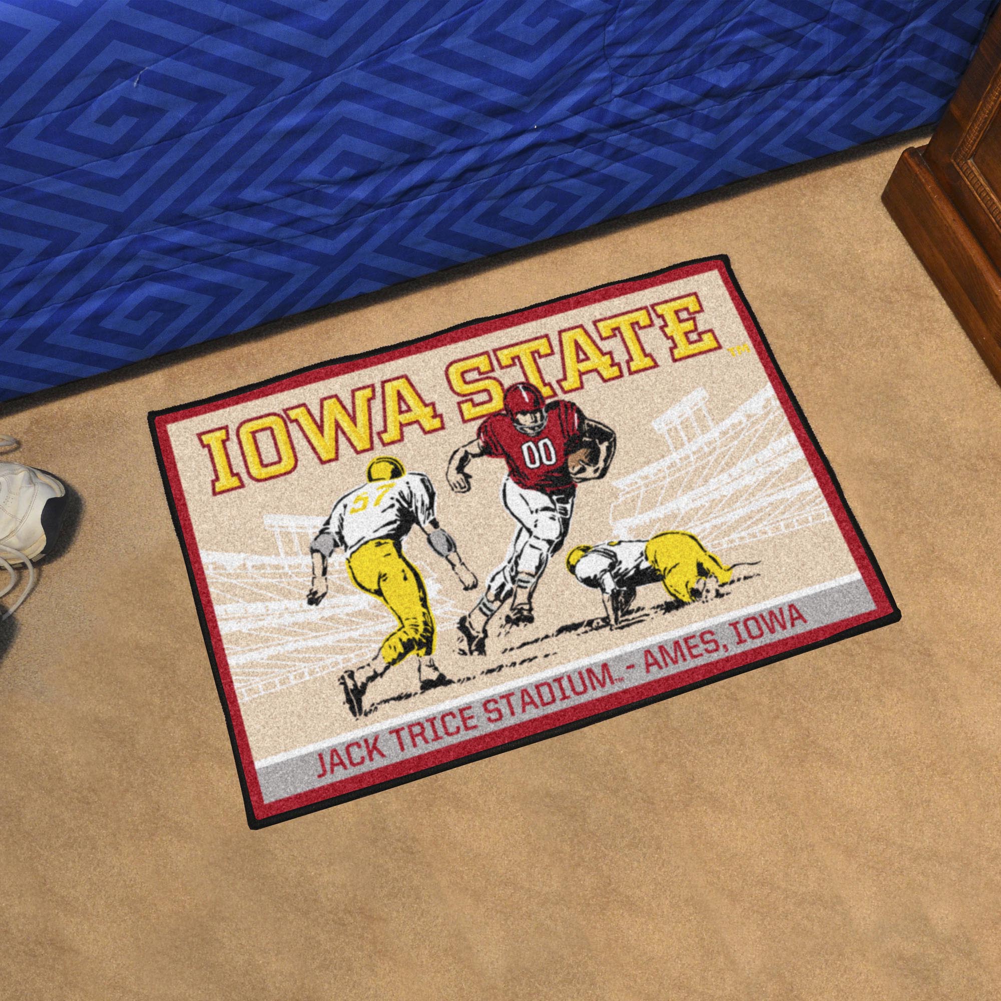 Iowa State Cyclones Starter Mat Accent Rug - 19in. x 30in. Ticket Stub Starter Mat - Iowa State
