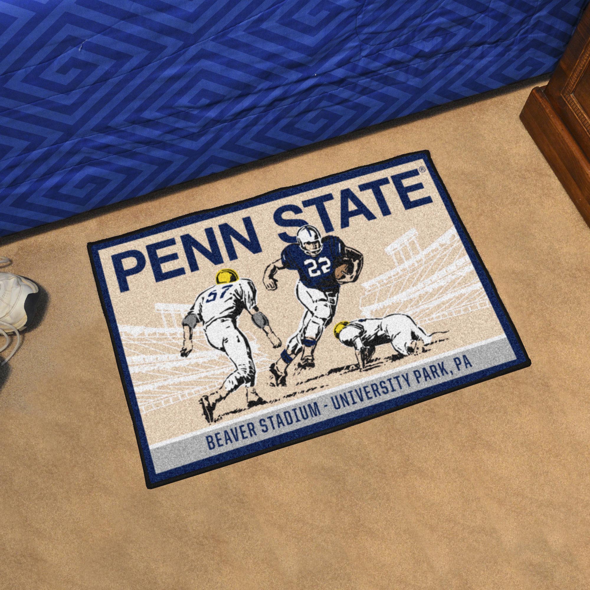 Penn State Nittany Lions Starter Mat Accent Rug - 19in. x 30in. Ticket Stub Starter Mat - Penn State
