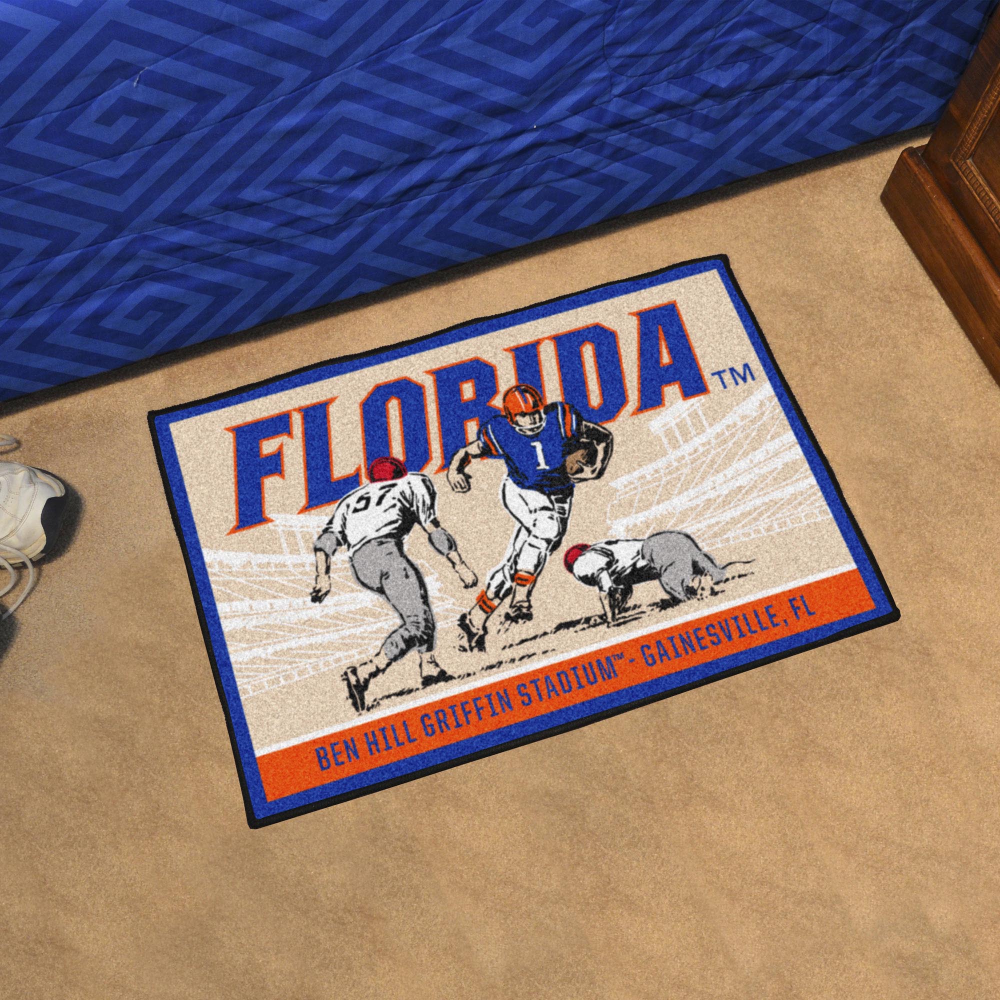 Florida Gators Starter Mat Accent Rug - 19in. x 30in. Ticket Stub Starter Mat - Florida