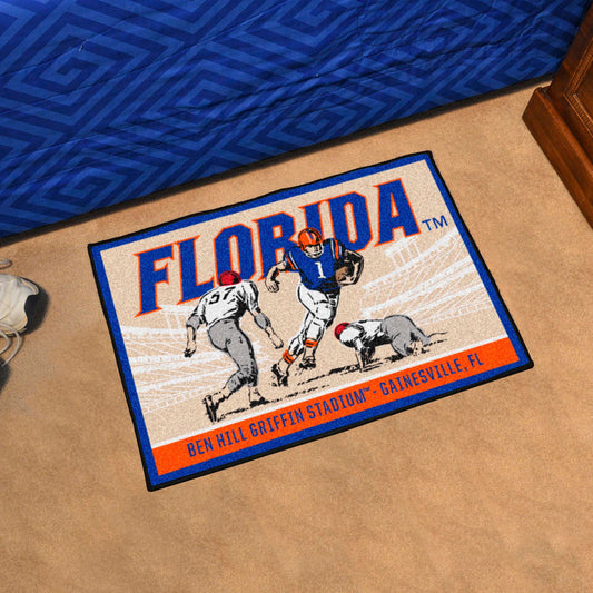 Florida Gators Starter Mat Accent Rug - 19in. x 30in. Ticket Stub Starter Mat - Florida