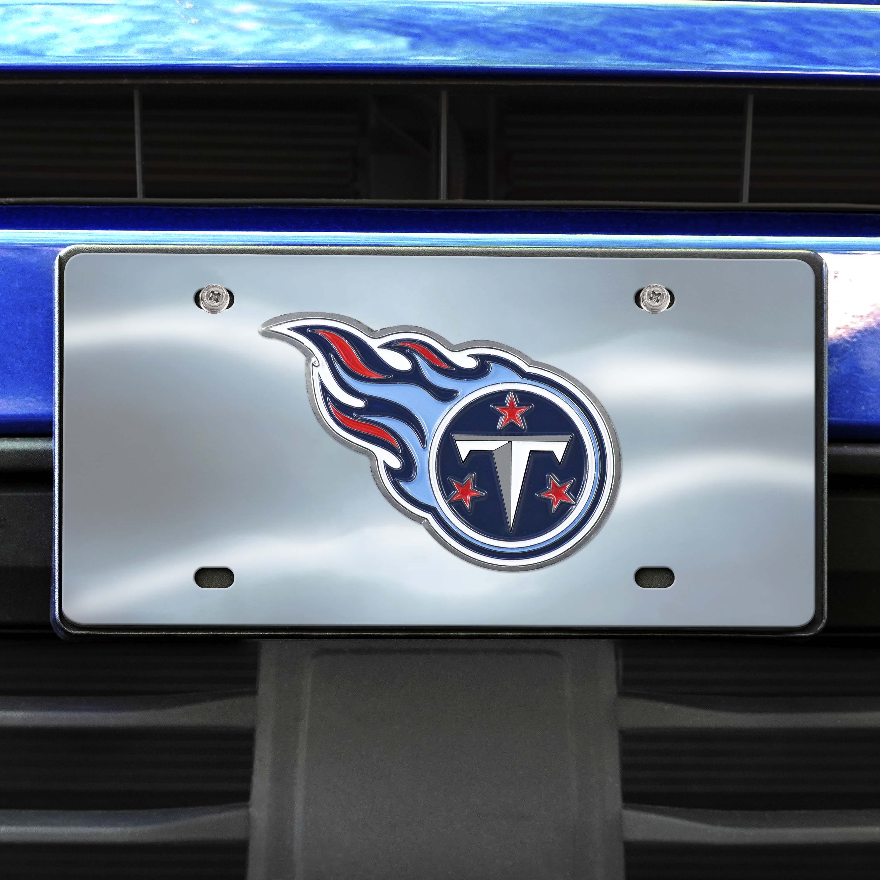 Tennessee Titans 3D Stainless Steel License Plate - Tennessee Titans