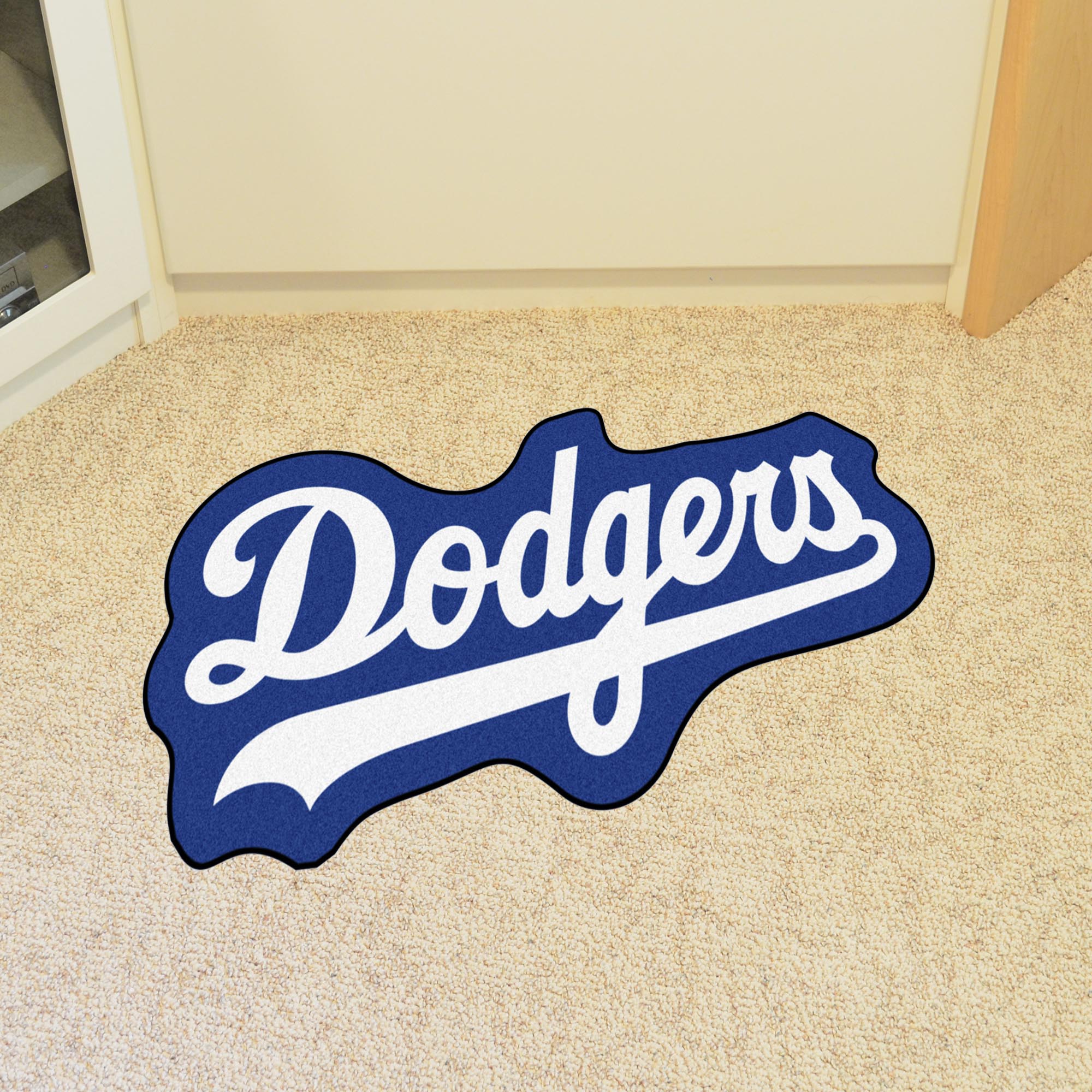 Los Angeles Dodgers Mascot Rug "Dodgers" Wordmark - Los Angeles Dodgers