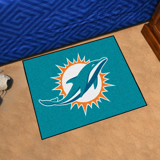 Miami Dolphins Starter Mat Accent Rug - 19in. x 30in. - Miami Dolphins