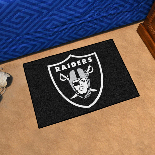 Las Vegas Raiders Starter Mat Accent Rug - 19in. x 30in. - Las Vegas Raiders