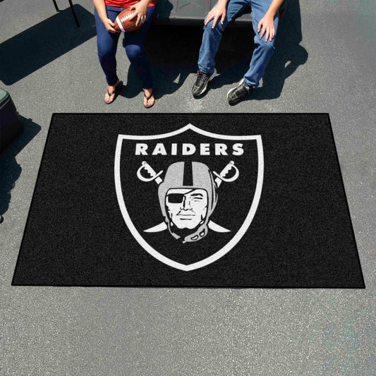 Las Vegas Raiders Ulti-Mat Rug - 5ft. x 8ft. - Las Vegas Raiders