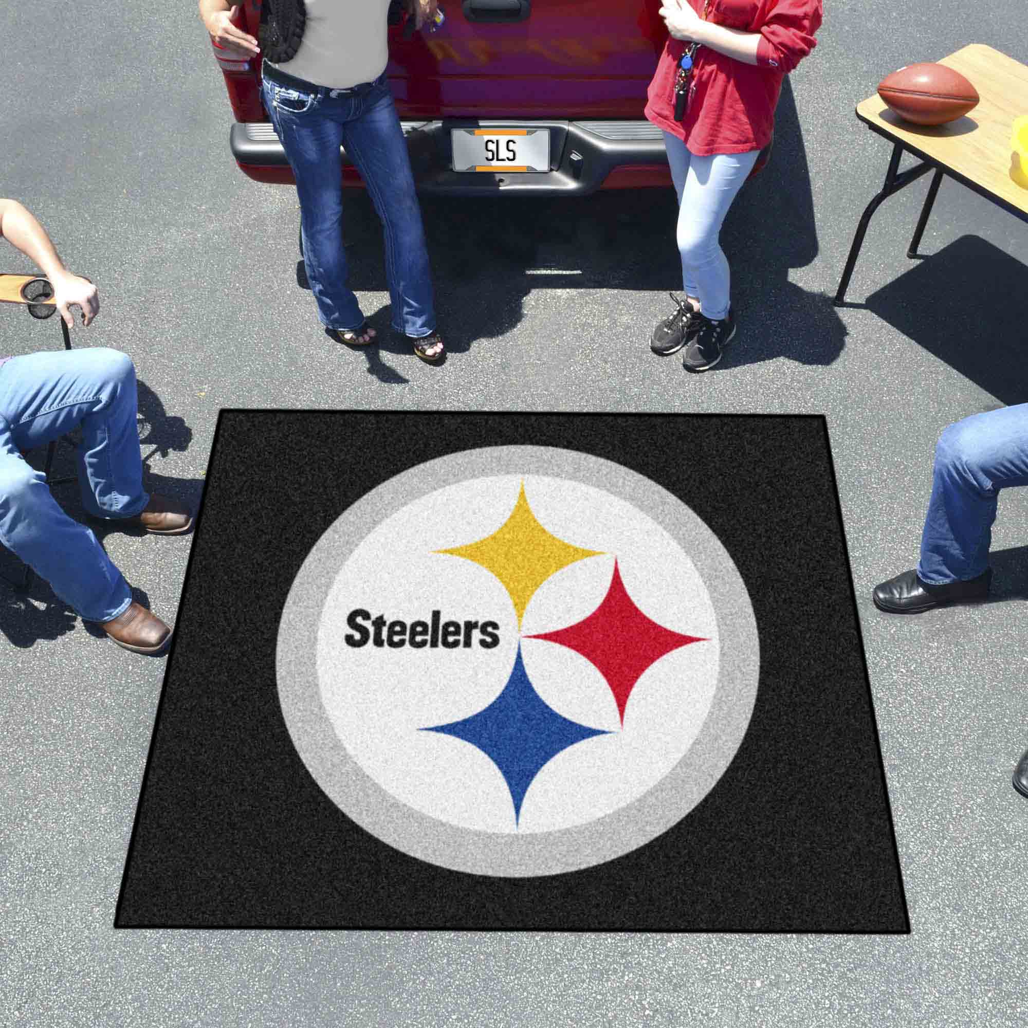 Pittsburgh Steelers Tailgater Rug - 5ft. x 6ft. - Pittsburgh Steelers