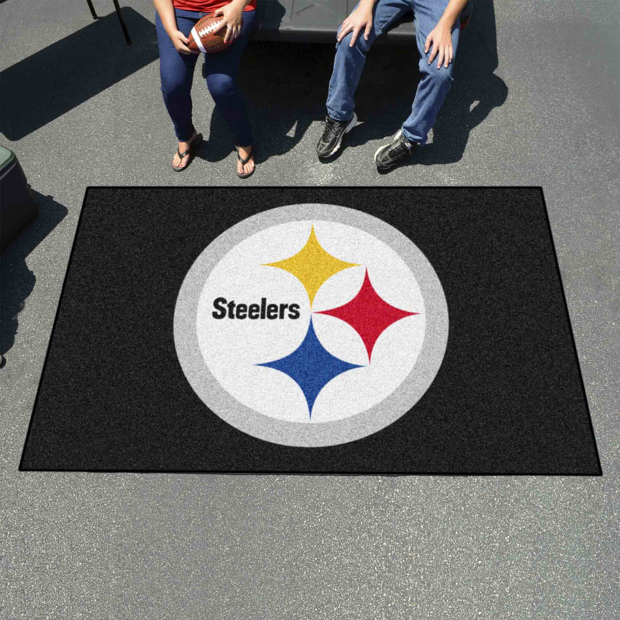 Pittsburgh Steelers Ulti-Mat Rug - 5ft. x 8ft. - Pittsburgh Steelers