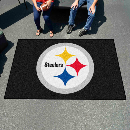 Pittsburgh Steelers Ulti-Mat Rug - 5ft. x 8ft. - Pittsburgh Steelers