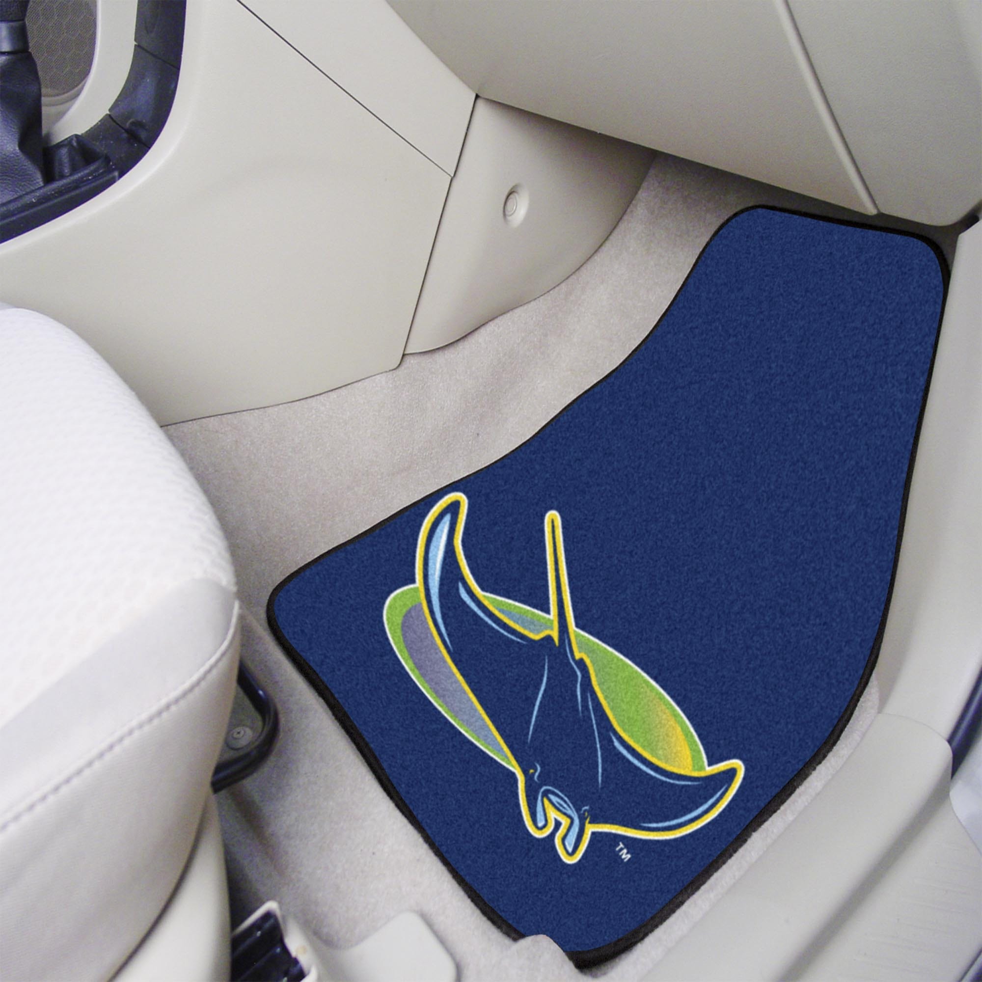 Tampa Bay Rays Front Carpet Car Mat Set - 2 Pieces