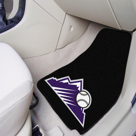 Colorado Rockies Front Carpet Car Mat Set - 2 Pieces - Colorado Rockies