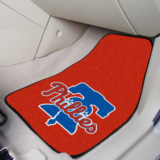 Philadelphia Phillies Front Carpet Car Mat Set - 2 Pieces - Philadelphia Phillies
