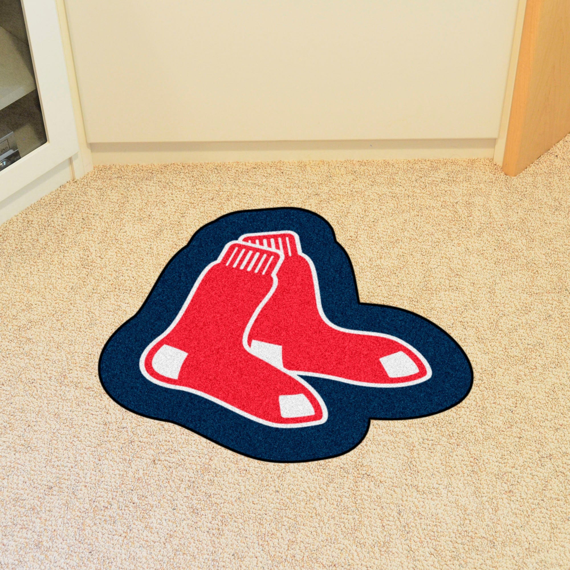 Boston Red Sox Mascot Rug "Red Socks" Logo - Boston Red Sox