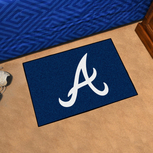 Atlanta Braves Starter Mat Accent Rug - 19in. x 30in. - Atlanta Braves