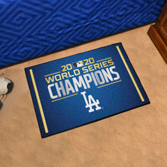 Los Angeles Dodgers 2020 MLB World Series Champions Starter Mat Accent Rug - 19in. x 30in. - Los Angeles Dodgers
