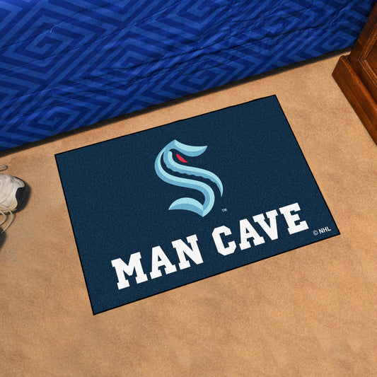 Seattle Kraken Man Cave Starter Mat Accent Rug - 19in. x 30in. - Seattle Kraken