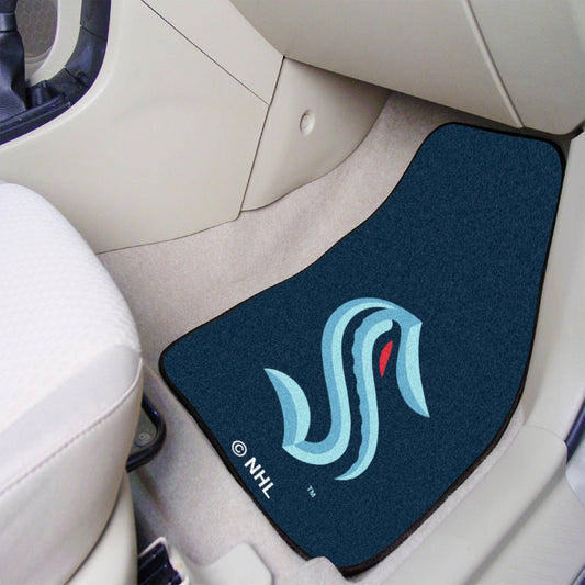 Seattle Kraken Front Carpet Car Mat Set - 2 Pieces - Seattle Kraken